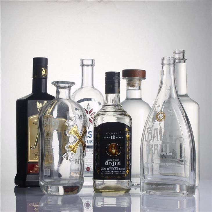 All Kinds Of Spirits Vodka Liquor Glass Bottles
