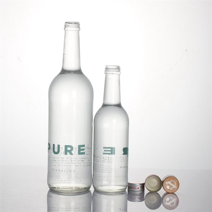 Empty 750ml Mineral Water Glass Bottle
