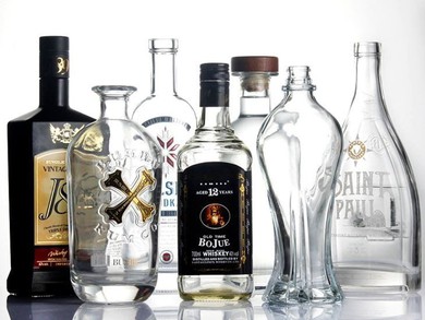 Oslo 750ml Whisky Custom Glass Liquor Bottle