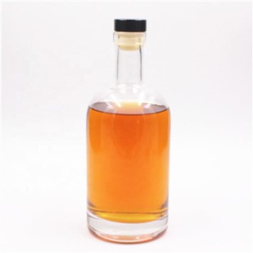 Cork Top Cap 750ml Spirits Glass Bottle For Whiskey Bottle