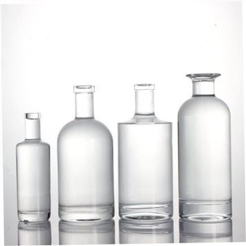 Standard Transparent Liquor Spirits Gin Vodka Glass Bottle