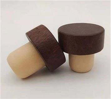 Bottle Stopper With Wooden Top
